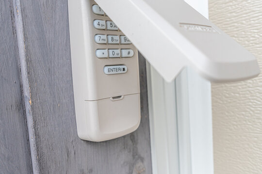 Garage door keypad security lock