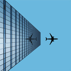 airplane in the airport