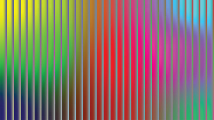 Vibrant colorful vertical spectrum lines creating a smooth gradient transition, forming a modern striped pattern and abstract background design element for digital use.