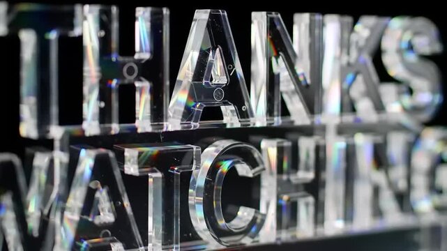 Thanks for watching text with transparent design. - Powered by Adobe