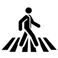 pedestrian crossing sign