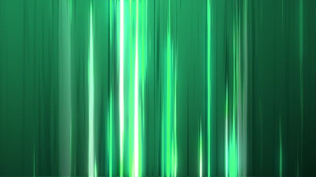 Emerald green light streaks dance in motion, creating a vibrant, dynamic abstract background perfect for modern visuals and eye catching motion graphics