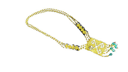 Beads typical of the Dayak Taman tribe of West Kalimantan
