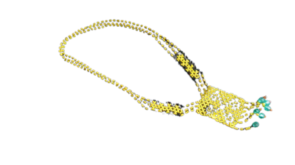 Beads typical of the Dayak Taman tribe of West Kalimantan
