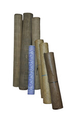 ale'k., rustic woven mats from the Dayak Taman tribe