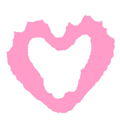 Heart snow illustration 