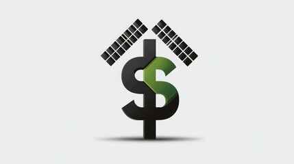 Obraz premium dollar sign on a white background