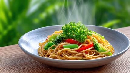 spaghetti with vegetables