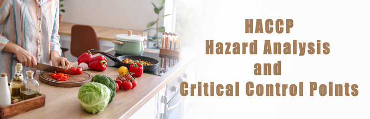 Woman cutting bell pepper in kitchen