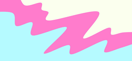 Smooth abstract splash, minimal art style wide background, fun pastel tone cover design background, web banner