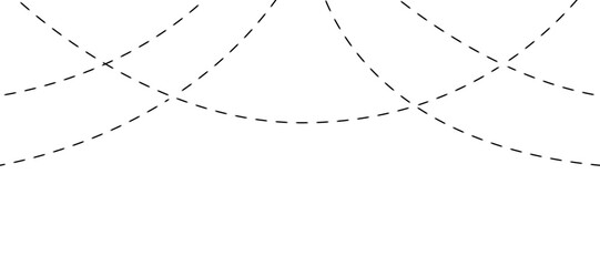 White glowing string lights arranged in curved hanging rows on transparent background. Perfect elements for invitations, card, banner, poster, flyer, and Xmas card decorations. 