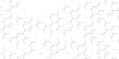 White paper texture abstract grid tile seamless hexagon wall creative metal business wallpaper texture background.	