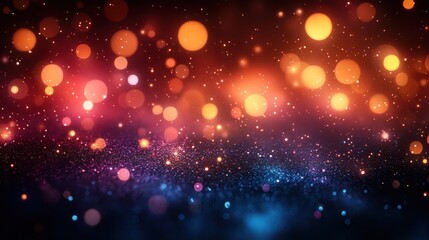 Cosmic Lights: An abstract display of radiant orbs, a symphony of colors, twinkling with celestial wonder, an enchanting cosmic tapestry of light and space.