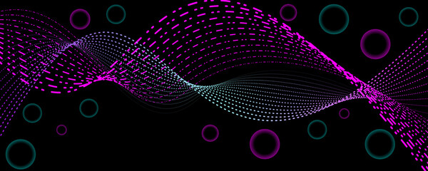 Abstract Data Flow Electric Wave: Neon purple and pink Abstraction Future Beats: Soundwave Rhythms Quantum Energy: Particles in Motion