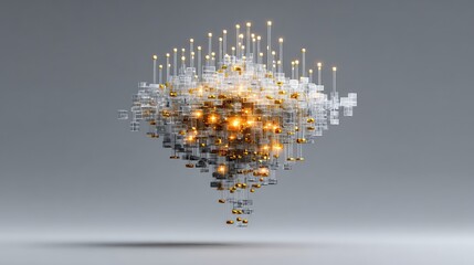 Photorealistic render of a quantum computer core, superconducting wires and glowing cryogenic components, intricate gold and sapphire details, scientific precision, ultra-detailed 