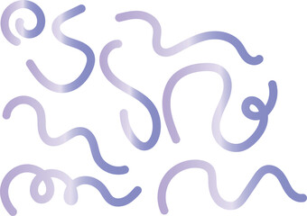 Obraz premium Lines Vector Doodle Set