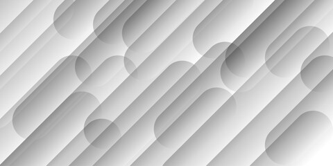 Obraz premium Abstract minimal white and grey glossy squares triangle, abstract tech corporation smooth web space surface digital banner design stripes concept for web, flyer. 