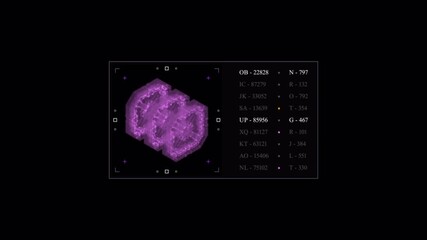 Advanced Scientific Interface Analyzing Complex Biological Data Animation. - Powered by Adobe
