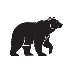 Fototapeta premium silhouette of polar bear vector illustration