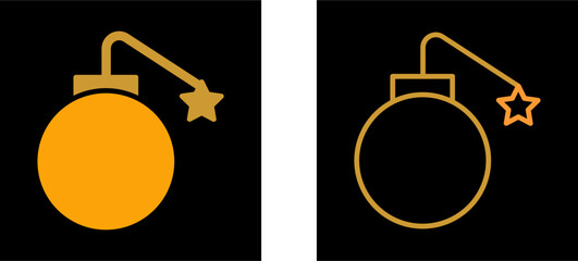 Exploding Cannon Ball Vector Icon