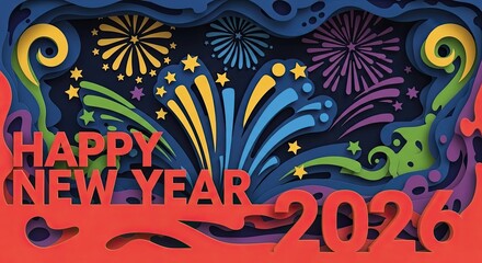 Celebrate New Year 2026 With Festive Fireworks Display