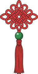 Pan Chang Knot with Tassel