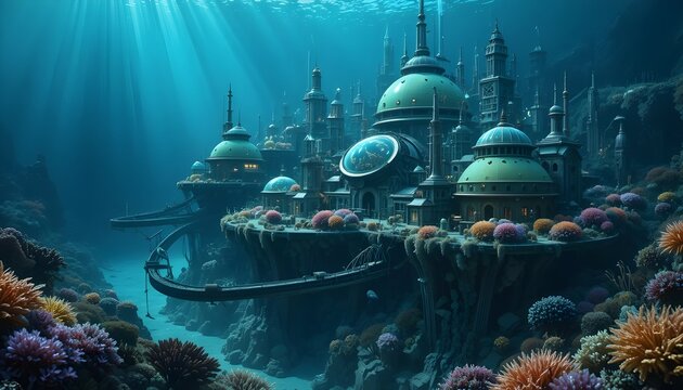 &ldquo;Hidden robot city beneath the ocean, disguised as coral reefs&rdquo;
