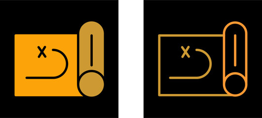 Treasure Map Vector Icon