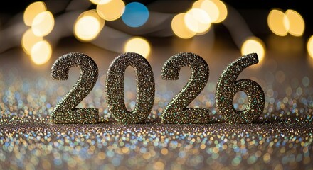 Sparkling 2026 New Year Celebration Lights Decoration