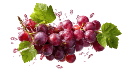 Bunch of red Grapes on transparent background Remove png