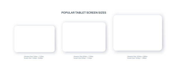 Tablets with white screens