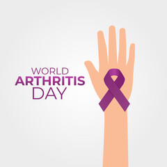 Obraz premium Vector graphic of World Arthritis Day for World Arthritis Day celebration.
