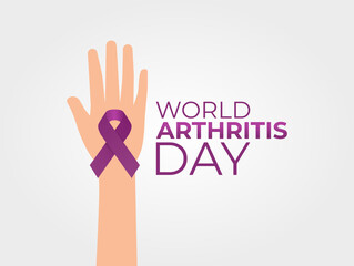 Vector graphic of World Arthritis Day for World Arthritis Day celebration.
