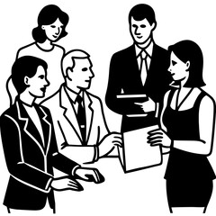 business man and woman