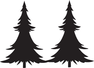 Fototapeta premium christmas tree vector ,christmas, tree, winter, snow, holiday, vector, christmas tree, xmas, decoration, illustration, nature, new year, festive, silhouette, forest, star, celebration