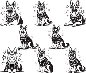 Christmas Dog Lover German Shepherd