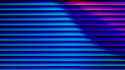 Obraz premium Wavy neon glass stripes horizontal background