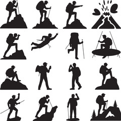 Human Activity Silhouette Vector Bundle