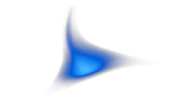 Abstract blue light effect with soft glow and lens flare element