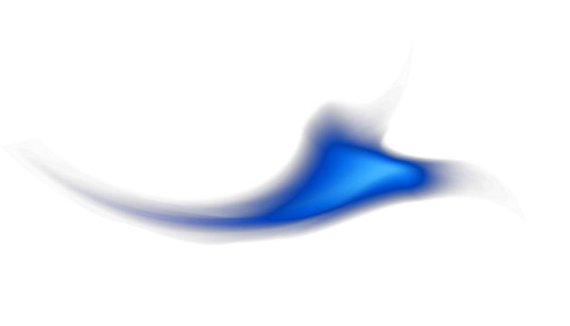 Blue wave vector element fluid motion effect energy trail light streaks