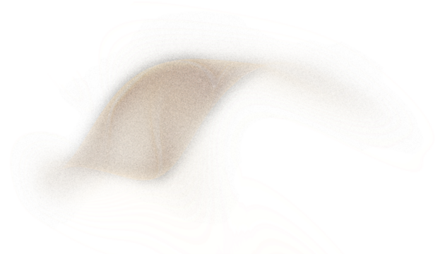 Light dust sand cloud, transparent background, dust storm with sand particles