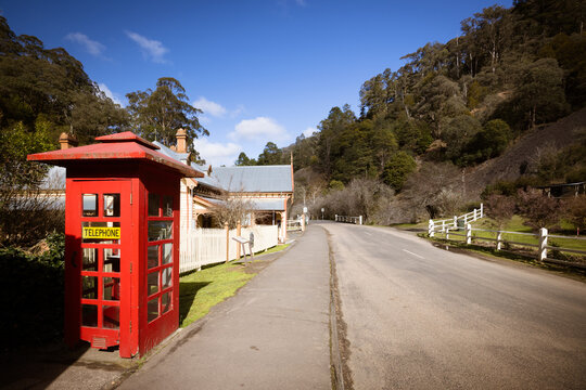 WALHALLA, AUSTRALIA - AUGUST 8 2025 a winters afternoon in Walhalla