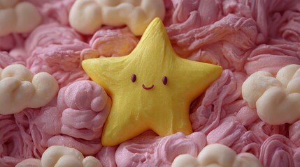 Sweet star in a pink cloud