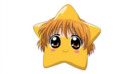 Cute star-shaped girl character