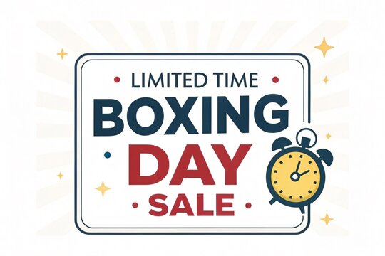 Grab fantastic deals now for Boxing Day sale with limited time offer and alarm clock for time