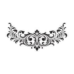 Luxury Vintage Floral Ornament | Elegant Baroque Decoration Vector