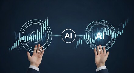 AI-Powered Financial Analysis - Hands Guiding Market Trends with Precision.