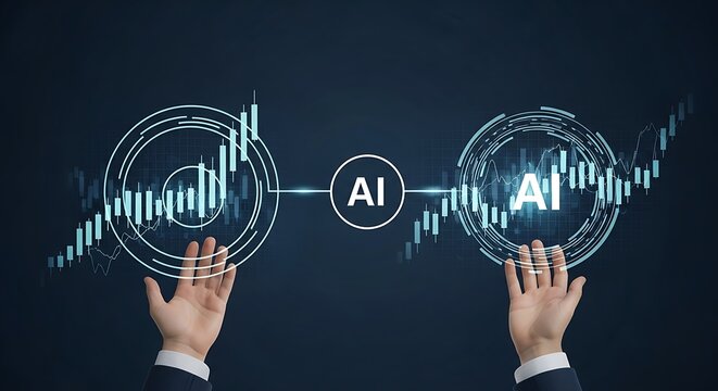 AI-Powered Financial Analysis - Hands Guiding Market Trends with Precision.