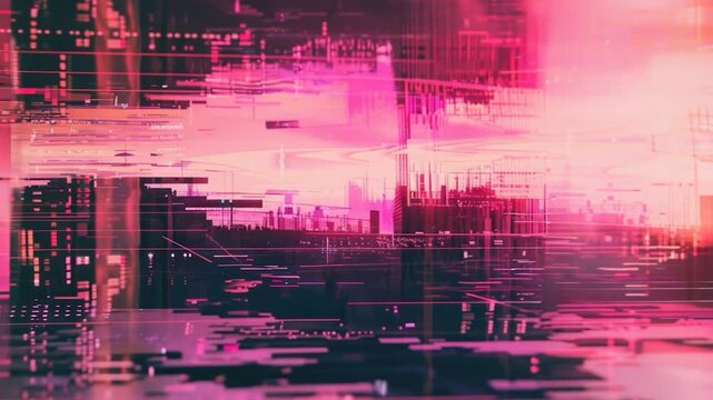 Video City architecture with tall structures and urban landscape, suitable for use in real estate or urban planning projects