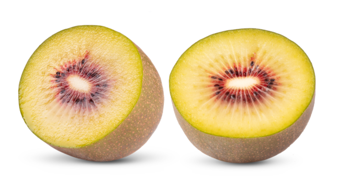 red kiwi isolated on transparent png